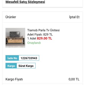 A101 TV Ünitesi Göndermemesi