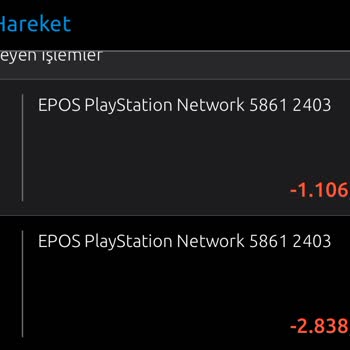 Epos PlayStation Tarafından Hesabımdan Para Çekildi
