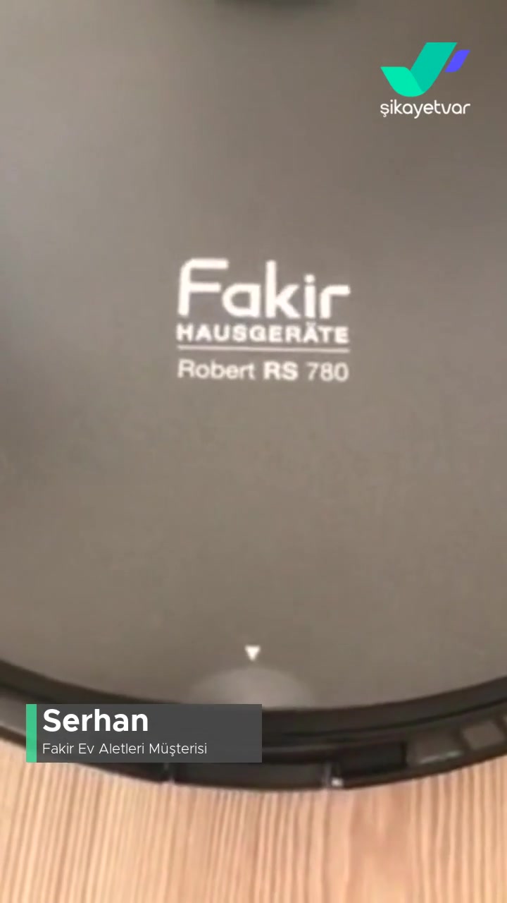 Fakir RS 780 Robot Süpürge Mop Sistem Sorunu videonun kapak resmi