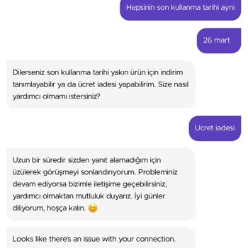 Getir Son Kullanma Tarihi Çok Yakin Ürün