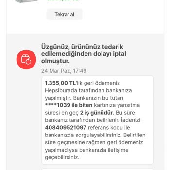 Hepsiburada Geciken Siparişi İptal Etti Daha Pahalıya Sattı.