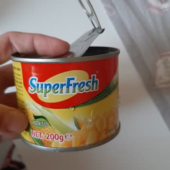 Super Fresh Marka Mısır Konserve Kutusu Paslı
