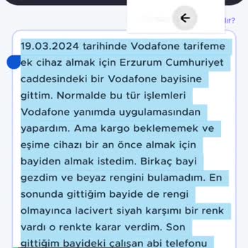 Vodafone Bayisinin Tavrı!