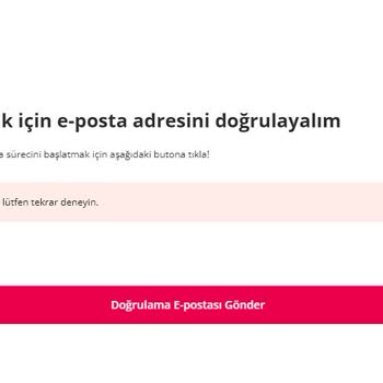Yemeksepeti'nde Mail Değişimi Yok