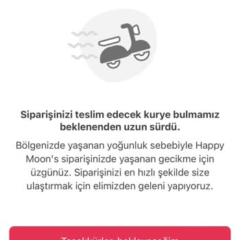 Yemek Sepeti Kurye Sorunu