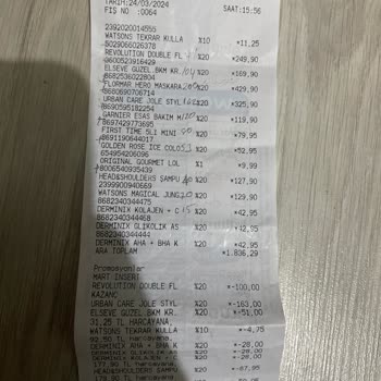 Watsons Fazla Para Ödemesi