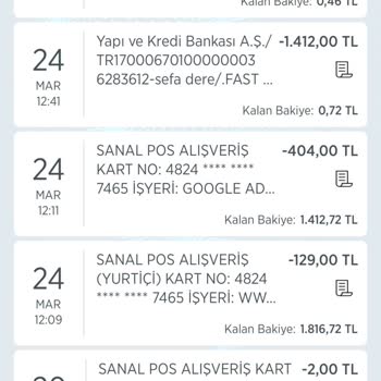 Ziraat Bankası Google Ads Hesabımdan Para Çekmiş
