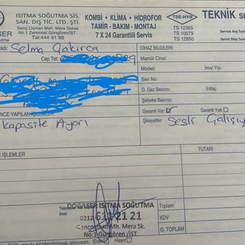 Daikin Kombi Patlama Sesi