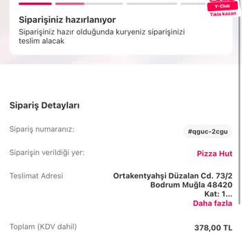 Yemek Sepeti Müşteri