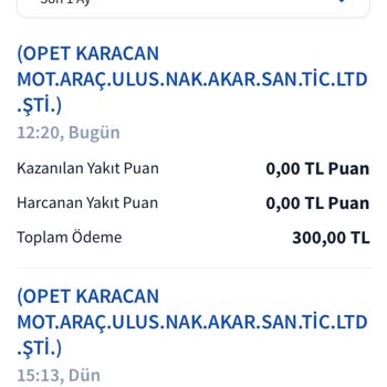 Opet Kartıma Puan Yüklenmiyor!