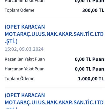 Opet Kartıma Puan Yüklenmiyor!
