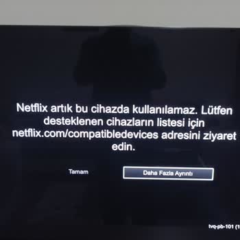 Samsung TV Artık Netflix Desteklemiyor.