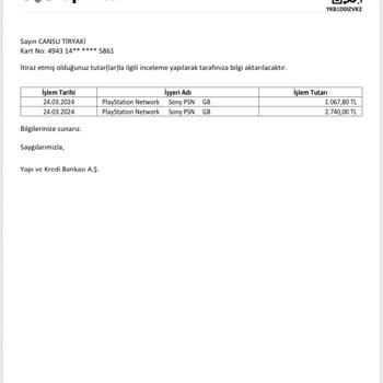 Yapı Kredi Onayım Olmadan Başkalarına Para Gönderdi