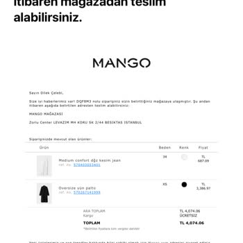 Mango Ürününün Arkasında Durmuyor