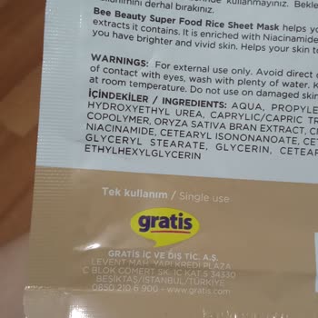 Bee Beauty Pirinç Özlü Yüz Maskesi Yüzümü Kızarttı!
