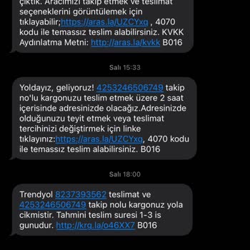Aras Kargo Teslim Edilemeyen Kargo