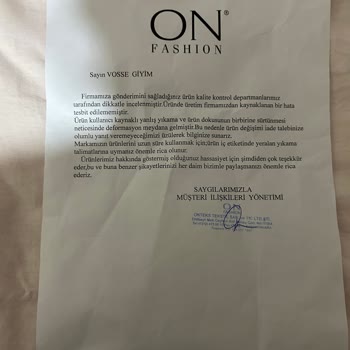 On Fashion Markasının Eşofman Kalitesizliği