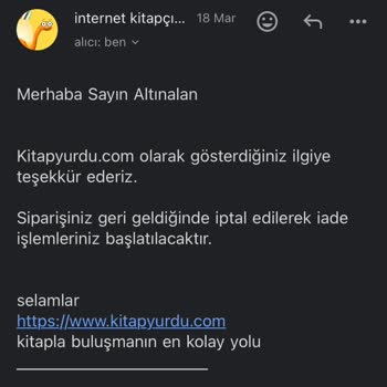 Kitapyurdu 2 Aydır İademi Yapmıyor