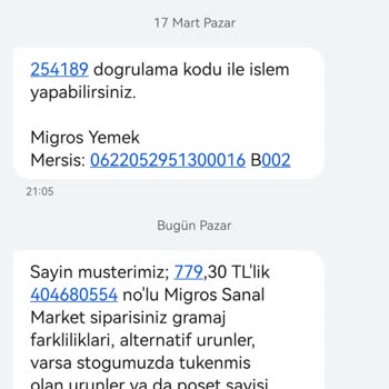 Migros Teslim Edildi Diyerek Siparişlerimi Teslim Etmedi