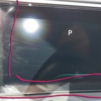Hyundai Tucson 2021 Model Elite Ön Gösterge Tablet Ekran Soyulması.
