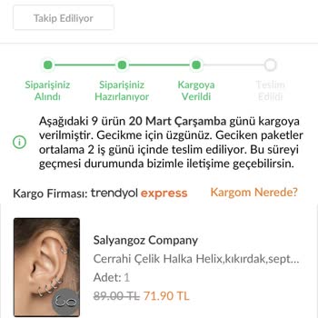 Trendyol Express İstanbul'dan İzmir'e Kargo Teslimatında Yaşanan Gecikme