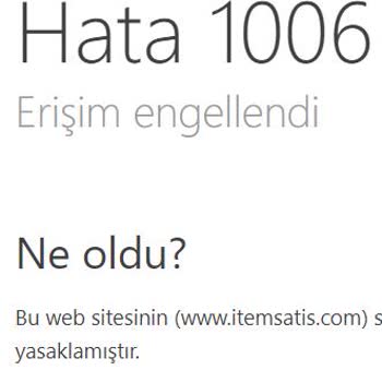 İtemsatis.com Hesabımı Yasakladı