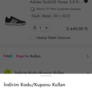 Boyner Çark İndirimi Kullanılmıyor