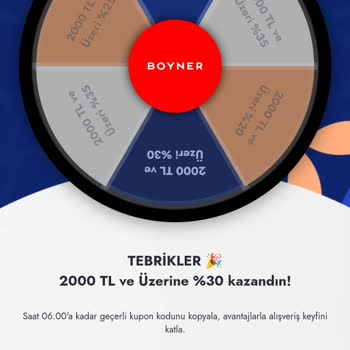 Boyner Hediye Çarkı Aldatmacası
