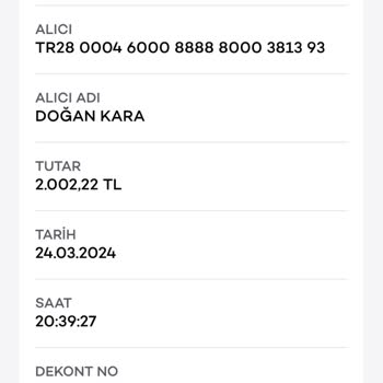 Bizbet Param Hesabıma Yansımadı