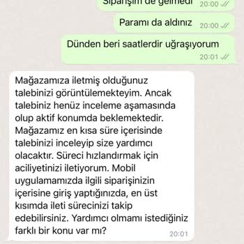 Migros Sanal Market Paramı Aldı Sipariş De Yok İade De Yapılmadı