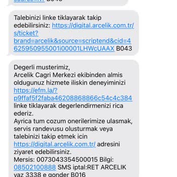 Arçelik Servis Personelinin Nezaketten Nasip Alamaması