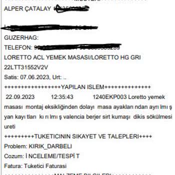 Balçova Bellona/Montaj Hatası Ve Mağduriyet