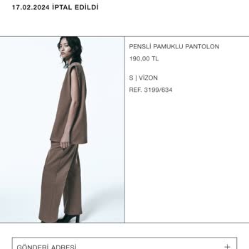 Zara Geri İade Sorunu
