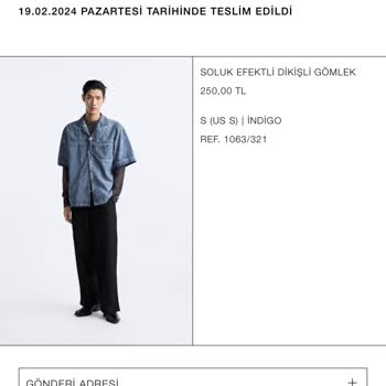 Zara Geri İade Sorunu