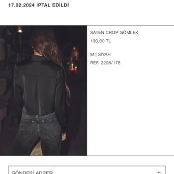 Zara Geri İade Sorunu