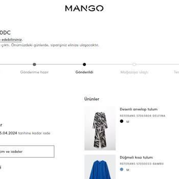 Mango Siparişin Teslim Süresinin Uzaması