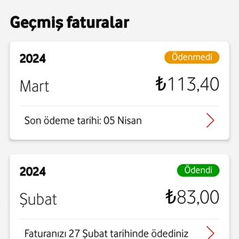 Vodafone Taahhütlü Tarife Sorunu