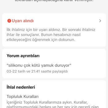 Tik Tok Gereksiz Yere İhtar Veriyor
