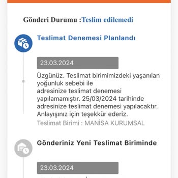 Manisa MNG Kargo Ürünü Teslim Etmiyor