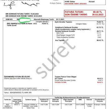 BTK (Bilgi Teknolojileri ve İletişim Kurumu) Vodafone Durmadan Zam Yapıyor