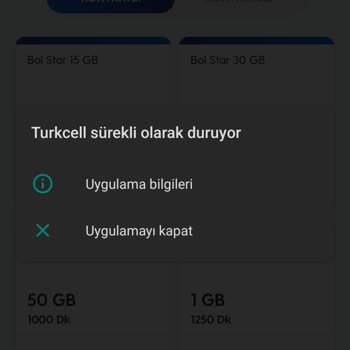 Turkcell Online Uygulama Hatası
