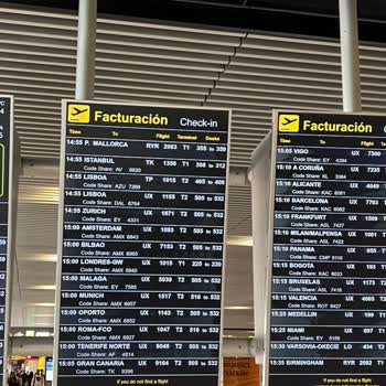 Pegasus Madrid Airport'da Kontuar Ve Uçak Kapı Bilgisinin Ekranlarda Olmaması