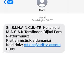 Binance Hesabım Yokken Gelen Şüpheli Mesajlar