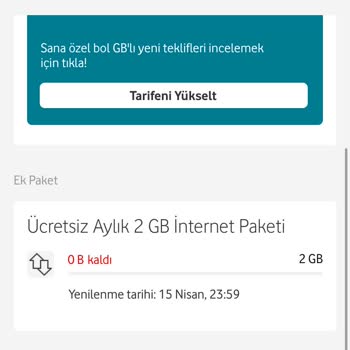 Vodafone Sınırsız İnternet Adı Altında Sınırlı Hotspot Aldıktan Sonra Yazıyor