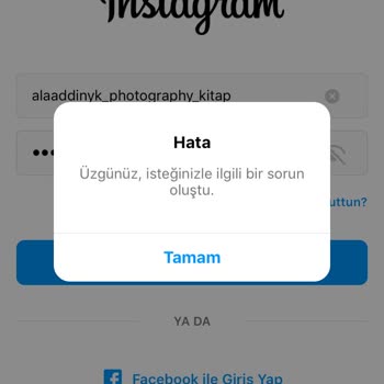 Instagram'a Uygulama Üzerinden Girilmiyor