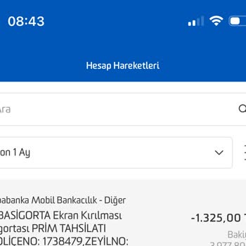 Fibabanka Ekran Kırılması Sigortası İstemiyorum.