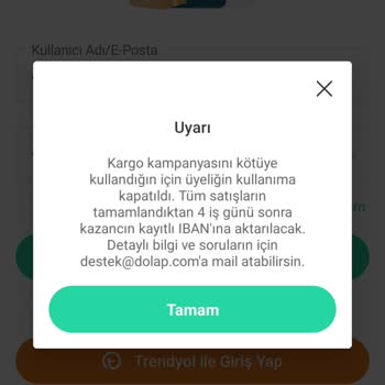 Dolap Kargo Kötüye Kullanma