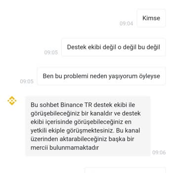 Binance TR Binance Türkiye Hesabımı Bloke Etti Ve Para Çekmeme İzin Vermiyor