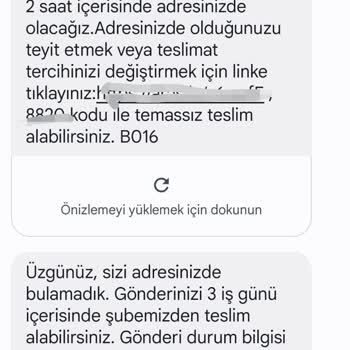 Aras Kargo Ürünleri Getirmeyip Getirdik SMS İ Atıyor.