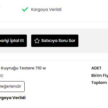 Yapimarketsepeti.com Kusurlu Ürün Mağdur